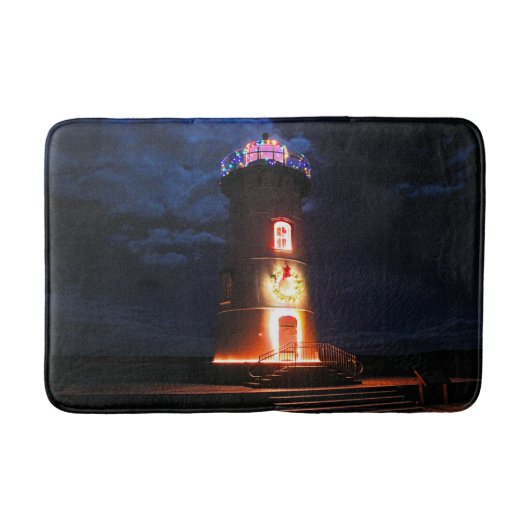 Edgartown Harbor Lighthouse, MA Bath Mat Badematte (Vorderseite)