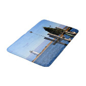 Edgartown Harbor Lighthouse, MA Bath Mat Badematte (Schrägansicht)