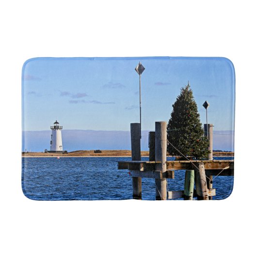 Edgartown Harbor Lighthouse, MA Bath Mat Badematte (Vorderseite)