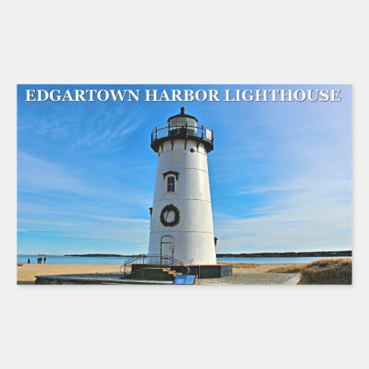 Edgartown Harbour Lighthouse, MA Stickers (Vorderseite)