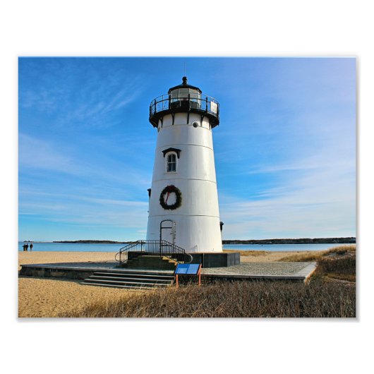 Edgartown Harbour Lighthouse, Martha's Vineyard MA Fotodruck (Vorne)