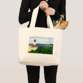 Edgartown Harbour Lighthouse Tote Bag Jumbo Stoffbeutel (Vorderseite (Produkt))
