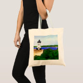 Edgartown Harbour Lighthouse Tote Bag Tragetasche (Vorderseite (Produkt))