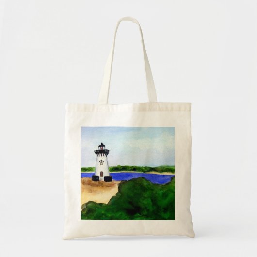 Edgartown Harbour Lighthouse Tote Bag Tragetasche (Vorne)