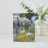 Edgartown Hotel Summer Garden Custom Postcard Postkarte (Stehend Vorderseite)