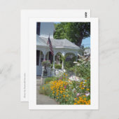 Edgartown Hotel Summer Garden Custom Postcard Postkarte (Vorne/Hinten)