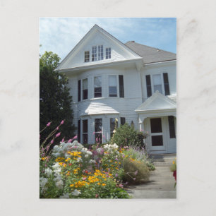 Edgartown Hotel Summer Garden Custom Postcard Postkarte