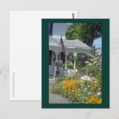 Edgartown Hotel Summer Garden Custom Postkarten (Vorne/Hinten)