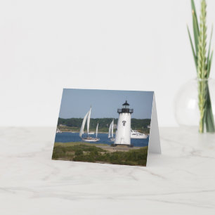 Edgartown Leuchtturm am Martha's Vineyard Karte