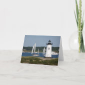 Edgartown Leuchtturm am Martha's Vineyard Karte (Vorderseite)