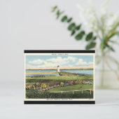 Edgartown Leuchtturm Martha's Vineyard c1925 Postkarte (Stehend Vorderseite)
