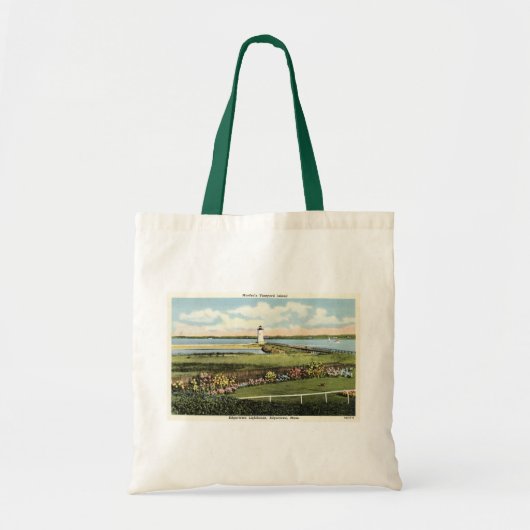 Edgartown Leuchtturm-Martha's Vineyard c1925 Tragetasche (Vorne)