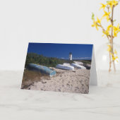 Edgartown Leuchtturm und Boote Karte (Gelbe Blume)