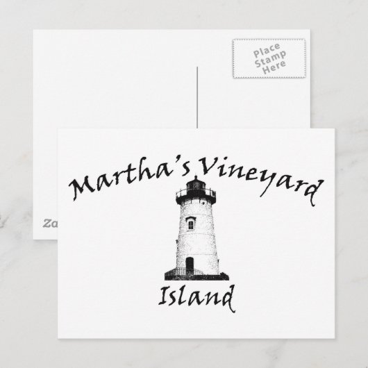 Edgartown Light Postkarte (Vorne/Hinten)