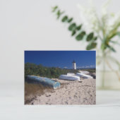 Edgartown Lighthouse and Beach Postkarte (Stehend Vorderseite)
