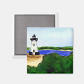 Edgartown Lighthouse Magnet (Vorderseite/Rückseite)