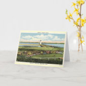 Edgartown Lighthouse Martha's Vineyard c1925 Karte (Gelbe Blume)