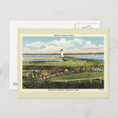 Edgartown Lighthouse Martha's Vineyard c1925 Postc Postkarte (Vorne/Hinten)