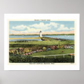 Edgartown Lighthouse Martha's Vineyard c1925 Poster (Vorne)