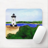 Edgartown Lighthouse-Martha's Vineyard Mousepad (Mit Mouse)