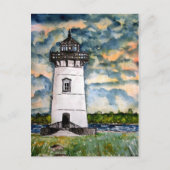 Edgartown Lighthouse Marthas Vineyard Postcard Postkarte (Vorderseite)