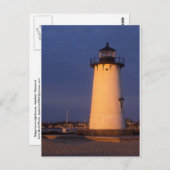 Edgartown Lighthouse Marthas Vineyard Postkarte (Vorne/Hinten)