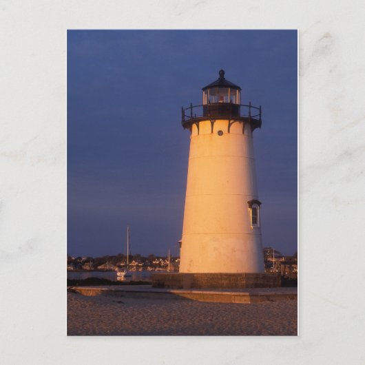 Edgartown Lighthouse Marthas Vineyard Postkarte (Vorderseite)