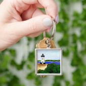 Edgartown Lighthouse Martha's Vineyard Schlüsselan Schlüsselanhänger (Hand)