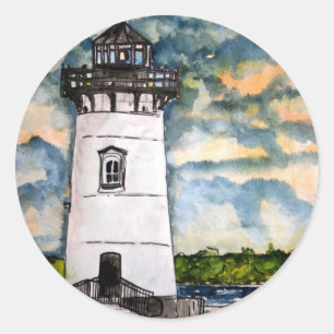 Edgartown Lighthouse Marthas Vineyard Sticker
