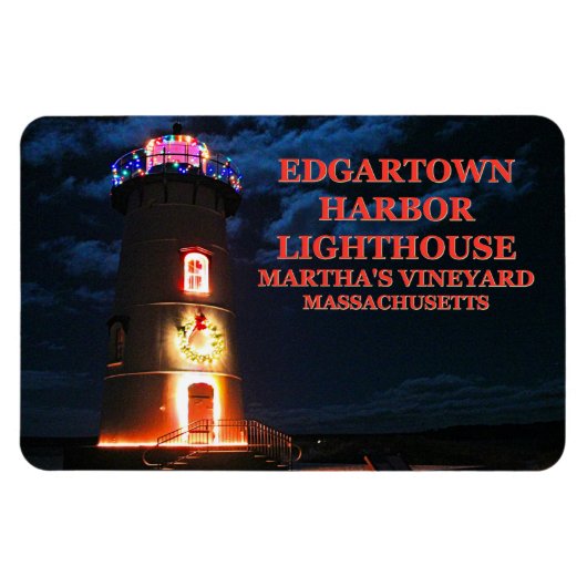 Edgartown Lighthouse, Massachusetts Flexi Magnet (Horizontal)