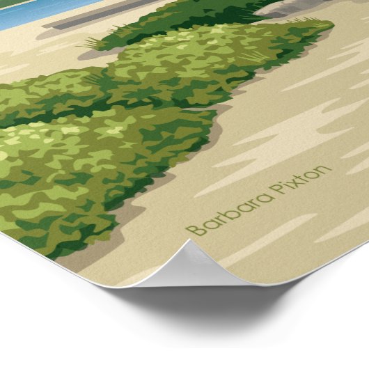 Edgartown Lighthouse Poster (Ecke)