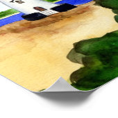 Edgartown Lighthouse Poster-Martha's Vineyard Poster (Ecke)