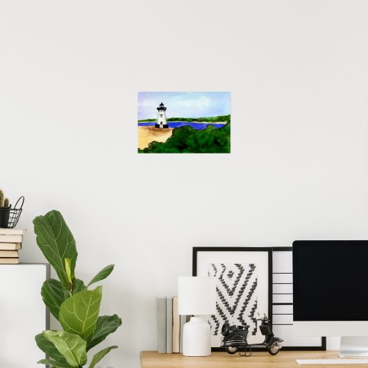 Edgartown Lighthouse Poster-Martha's Vineyard Poster (Heimbüro)