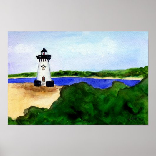 Edgartown Lighthouse Poster-Martha's Vineyard Poster (Vorne)