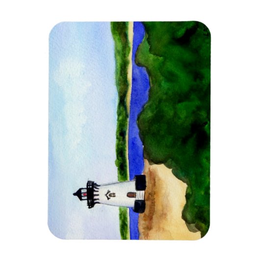 Edgartown Lighthouse Rectangle Magnet (Vertikal)