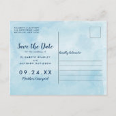 Edgartown Marthas Vineyard Karte Save the Date (Rückseite)