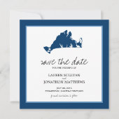 Edgartown Martha's Weingarten Hochzeit retten das  Save The Date (Vorderseite)
