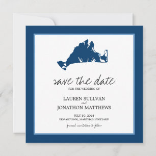 Edgartown Martha's Weingarten Hochzeit retten das  Save The Date