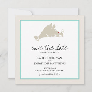 Edgartown Martha's Weingarten Hochzeit retten das  Save The Date