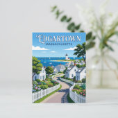 Edgartown USA Postkarte (Stehend Vorderseite)