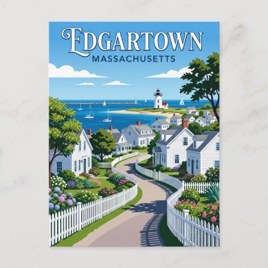 Edgartown USA Postkarte (Vorderseite)