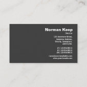 Edge beschriftet Monogram - Alte Schreibmaschine Visitenkarte (Rückseite)