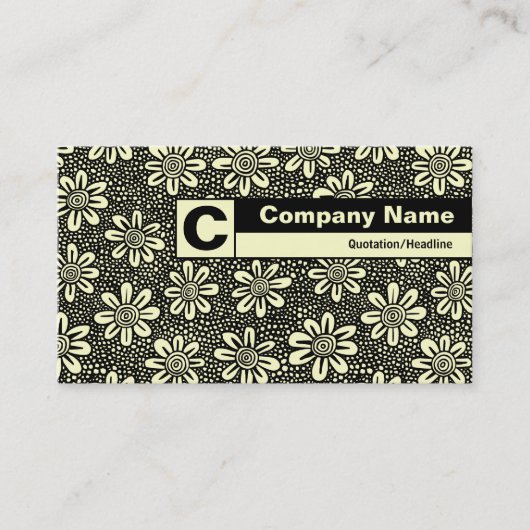 Edge beschriftet Monogram - Muster 140617 Visitenkarte (Vorderseite)