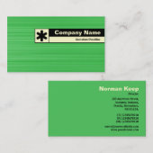 Edge-Beschriftung: grün gebürstet Visitenkarte (Vorne/Hinten)