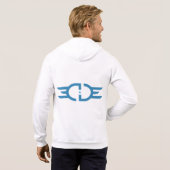 EDGE Blue Logo American Apparel Zip Hoodie (Schwarz voll)