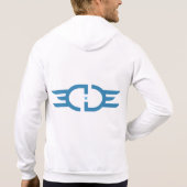 EDGE Blue Logo American Apparel Zip Hoodie (Rückseite)