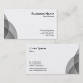 Edge Circles - 50pc Black Visitenkarte (Vorne/Hinten)