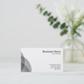 Edge Circles - 50pc Black Visitenkarte (Stehend Vorderseite)