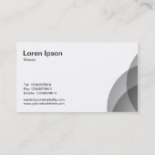 Edge Circles - 50pc Black Visitenkarte (Rückseite)