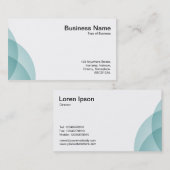 Edge Circles - Light Blue Green Visitenkarte (Vorne/Hinten)